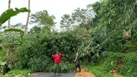 Lokasi longsor 2 desa di Bogor tak bisa ditembus kendaraan. (Liputan6.com/Achmad Sudarno)