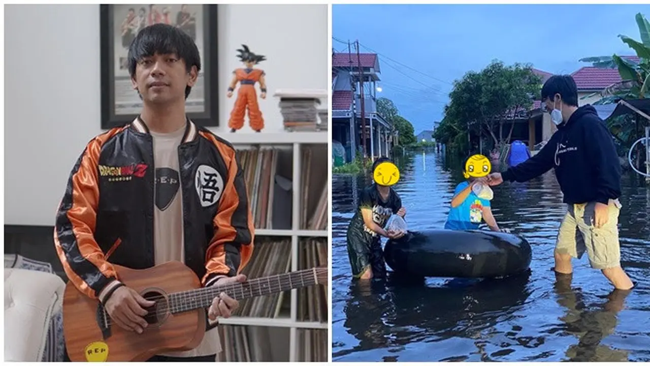 6 Momen Rian d'Masiv Bantu Korban Banjir di Kalimantan Selatan, Tuai Pujian