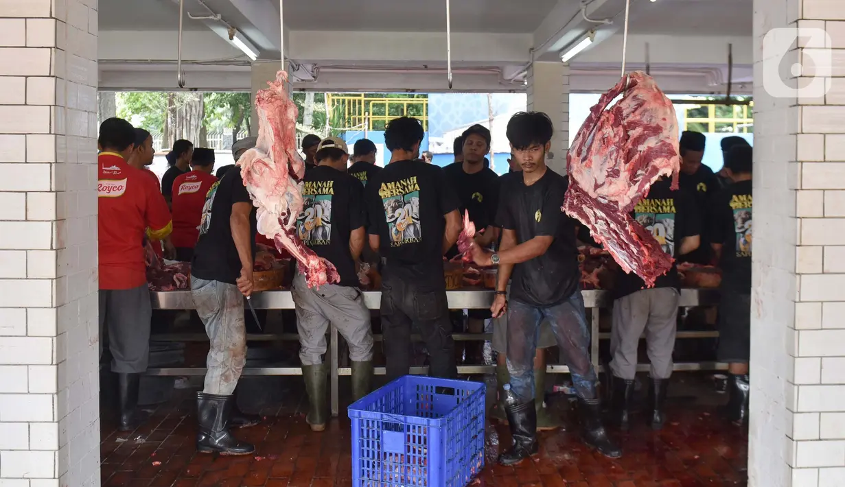 Sekitar 25 ribu warga terdaftar dan berhak mendapatkan daging kurban dari RPH Masjid Istiqlal. (Liputan6.com/Herman Zakharia)