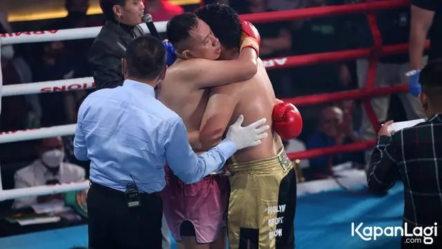 Pertandingan Tinju Vicky Prasetyo dan Aldi Taher