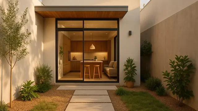 Model Rumah 3 Kamar 1 Lantai dengan Dapur Terbuka