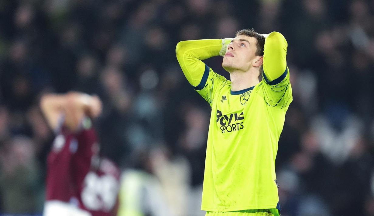 West Ham masih berada di zona degradasi dengan koleksi 24 poin dan gagal mengamankan kemenangan krusial di kandang. (Adam Davy/PA via AP)