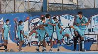Sesi latihan tim PSIM Yogyakarta, sebelum pemberlakuan PPKM darurat belum lama ini. (Dok PSIM)