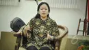 Menko Bidang Pembangunan Manusia Dan Kebudayaan (PMK) Puan Maharani saat sebelum menyerahkan SPT pajak penghasilan di Kantor Kementerian PMK, Jakarta, Kamis (26/3/2015). (Liputan6.com/Faizal Fanani)