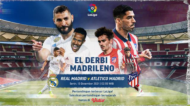 Link Live Streaming Big Match Liga Spanyol : Real Madrid Vs Atletico di Vidio