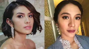 Ini dia foto kemiripan Nadila Ernesta dan Acha Sinaga. Keduanya sama-sama memiliki paras yang cantik. Bahkan keduanya saat tampil full makeup sulit dibedakan karena bak pinang dibelah dua. (Liputan6.com/IG/achasinaga/nadilaernesta)