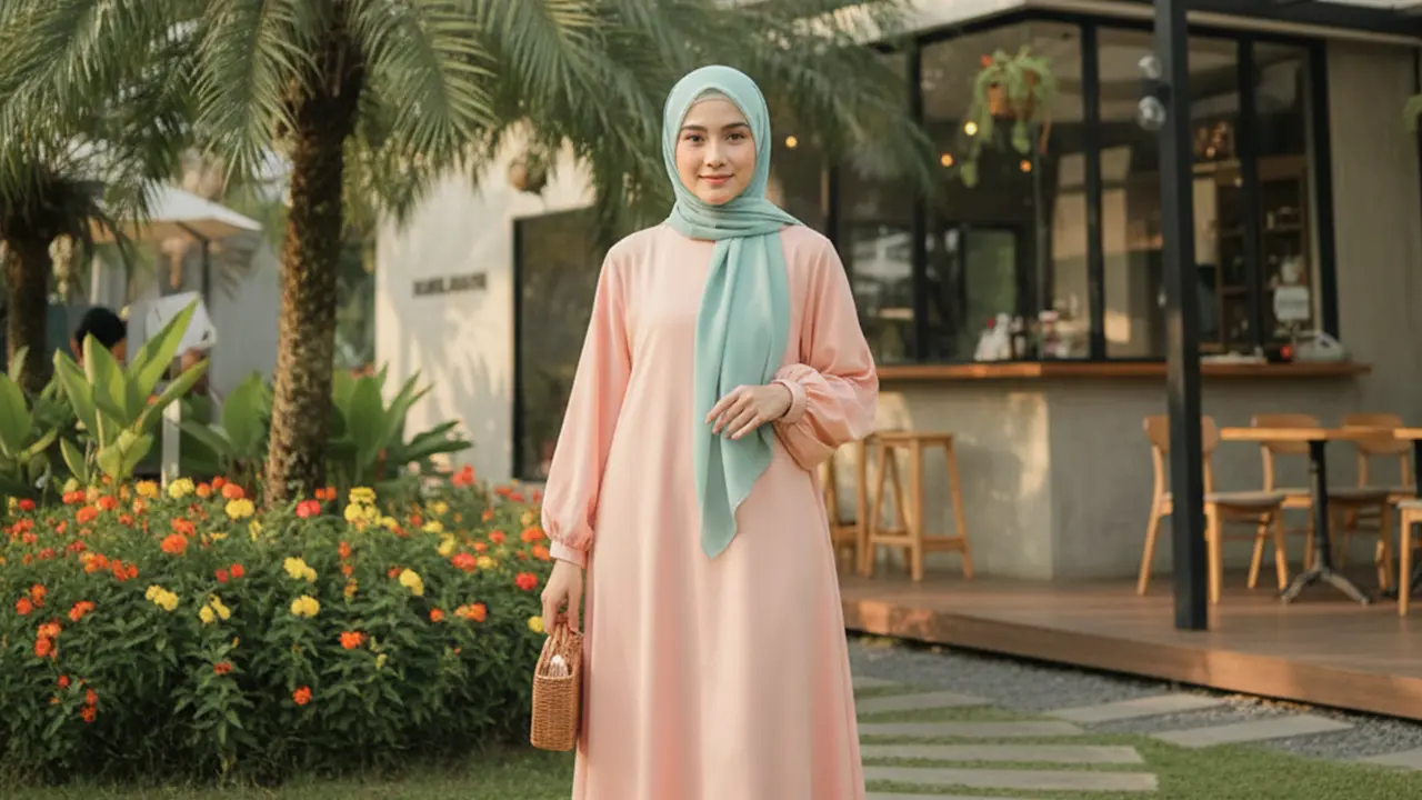 Model Gamis Abaya Polos