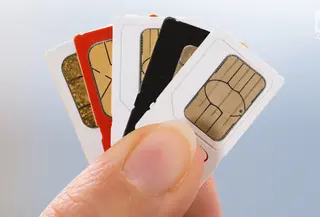 Ilustrasi Foto Kartu SIM Telpon Seluler / HP. (iStockphoto)