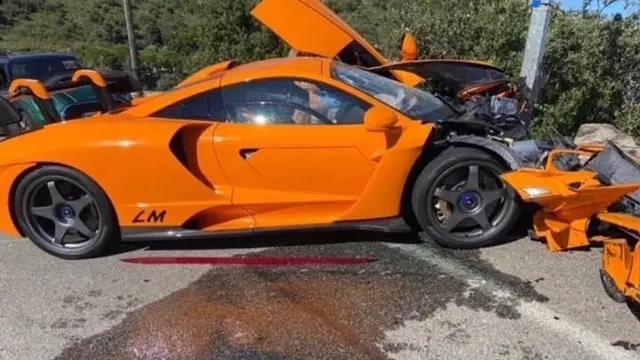 Terlibat kecelakaan di Monako akhir pekan lalu, foto mobil langka McLaren Senna LM menarik perhatian media sosial