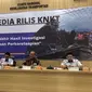 Konferensi pers Laporan Akhir Hasil Investigasi Kecelakaan Perkeretaapian, di kantor KNKT, Jakarta, Jumat (16/2/2024). (Foto: Liputan6.com/Tira S)