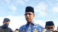 PJ Gubernur DKI Jakarta Heru Budi Hartono memimpin Upacara Peringatan Hari Sumpah Pemuda 2022 di Plaza Selatan Monas, Jakarta Selatan. (Merdeka.com)