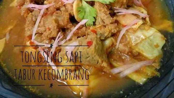 Tongseng Sapi Tabur Bunga Kecombrang. (dok. cookpad.com/Dice Ferdian/Novi Thedora)