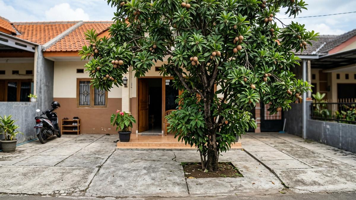 10 Pohon Buah Berakar Jinak Aman bagi Lantai Beton Jangka Panjang, Cocok untuk Halaman Rumah