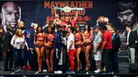 Acara timbang badan Floyd Mayweather vs Manny Pacquiao (Reuters / Mark J. Rebilas)