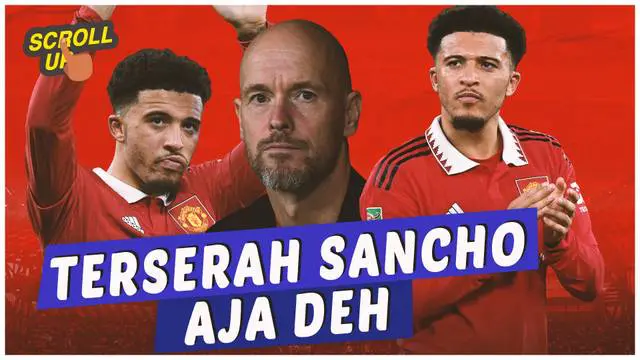 VIDEO: Belum Masuk Skuad Utama Juga, Erik Ten Hag Serahkan Keputusan ke Jadon Sancho