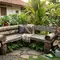 8 Inspirasi Tempat Duduk Taman dari Batang Kelapa Bekas yang Estetik, Bisa Dibuat Sendiri di Rumah