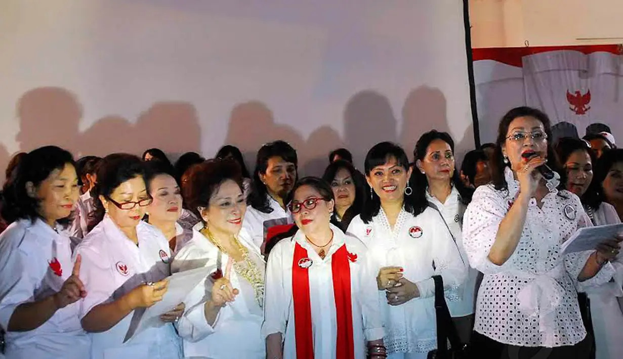 Deklarasi dukungan yang dilakukan puluhan wanita itu berlangsung di rumah Polonia, Jakarta (Liputan6/Johan Tallo) 