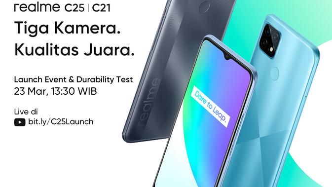 Realme memastikan akan memboyong smartphone tahan banting Realme C25 dan C21 ke pasar Indonesia (Foto: Realme)