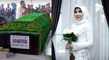 Tak jadi menikah, seorang wanita yang merupakan pacar korban Lion Air JT-610 tetap memakai baju akad saat tanggal yang ditetapkan.