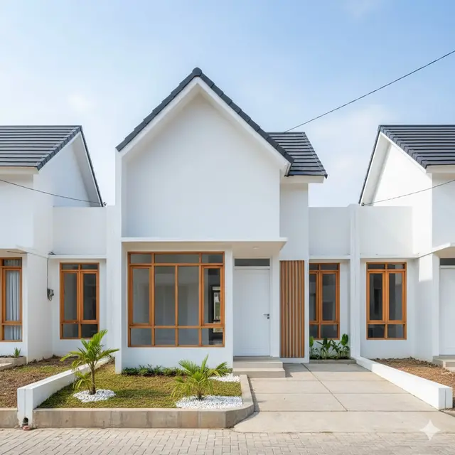 Inspirasi Desain Rumah Ukuran 45 di Lokasi Komplek Perumahan Sederhana. Gemini