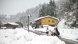 Shirakawa merupakan salah satu dari beberapa daerah di Jepang yang memiliki salju tebal saat musim dingin. (Faizal Fanani)