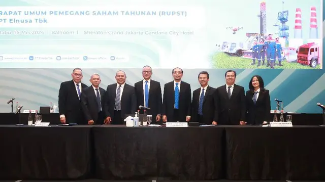 PT Elnusa Tbk (ELSA) anak usaha PT Pertamina Hulu Energi (PHE) yang tergabung dalam Subholding Upstream Pertamina menyelenggarakan Rapat Umum Pemegang Saham Tahunan (RUPST) tahun buku 2023 pada 15 Mei 2024. (Foto: Elnusa)