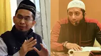Ustadz Adi Hidayat dan Ustadz Khalid Basalamah. (Instagram @ustadzadihidayat/kajianmusyawarah)