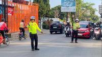 Situasi arus lalu lintas di Lembang, Kabupaten Bandung, Jawa Barat. (Dok. Polres Cimahi)
