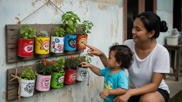 Ide Kebun Vertikal Low Budget untuk Ibu Rumah Tangga
