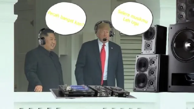 Lelucon lewat meme ini bisa membuat suasana gembira makin terasa.
