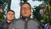Wakil Sekretaris Jenderal (Wasekjen) Partai Demokrat Renanda Bachtar&nbsp;di Puri Cikeas, Bogor, Jawa Barat, Jumat (25/8/2023). (Liputan6.com/Winda Nelfira)