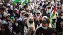 Sementara itu, doa juga dipanjatkan untuk Palestina dan Indonesia. (Liputan6.com/Angga Yuniar)