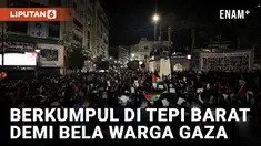 Warga Palestina Berkumpul di Tepi Barat pada Malam Tahun Baru 2024 Demi Bela Warga Gaza
