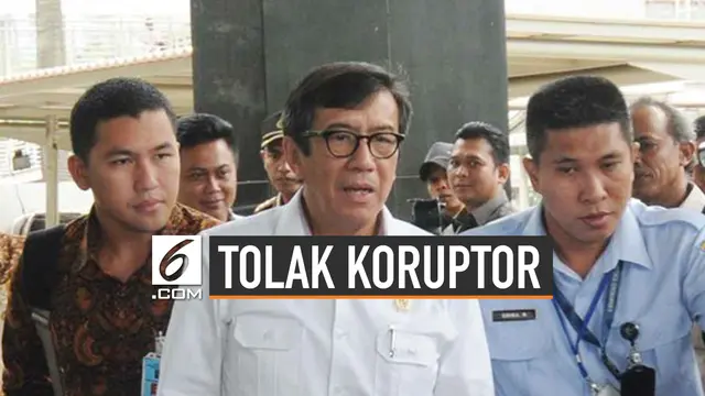 Pertimbangan Yasonna Laoly Tolak Koruptor di Nusakambangan