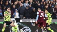 Arsenal keok 1-3 dari West Ham United pada 16 besar Carabao Cup 2023/2024 di London Stadium, Kamis (2/11/2023). (AFP/Henry Nichols)