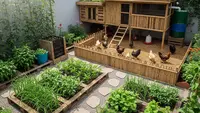 8 Model Kandang Ayam Kombinasi Umbaran dan Kandang Tidur yang Efisien