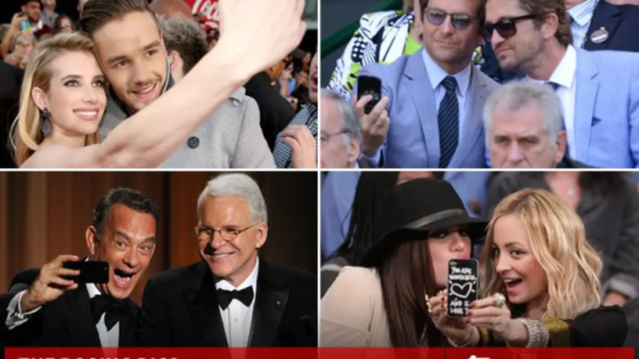 Foto Selfie Bertaburan di Ajang Piala Oscar 2014