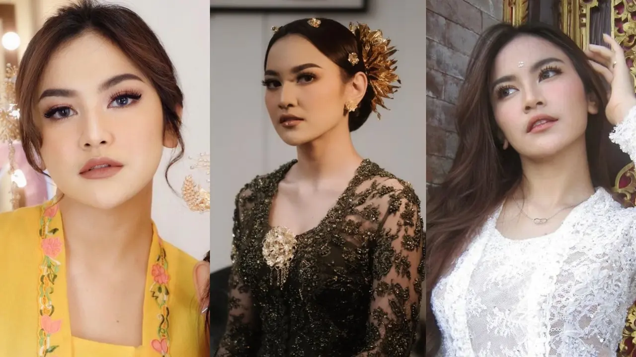 7 Pesona Ayu Khas Perempuan Bali dari Mahalini Raharja dalam Balutan Kebaya dan Kain Wastra