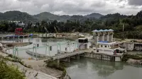 Pembangkit Listrik Tenaga Air (PLTA) Poso di Poso, Sulawesi Tengah, Jumat (25/2/2022). Pengoperasian PLTA Poso dan PLTA Malea mendukung pencapaian target energi baru terbarukan (EBT) sebesar 23 persen pada 2025 dan net zero emission 2060. (Dok PLN)