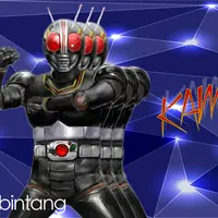 Film 90-an, Ksatria Baja Hitam atau Kamen Rider Black sebagai penumpas kejahatan dan Gorgom.