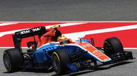 Pembalap Manor Racing asal Indonesia, Rio Haryanto di GP Barcelona (Foto: Dokumentasi Manor Racing)
