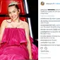 Gaun yang digunakan Miley Cyrus dibilang mirip kantong sampah oleh netizen di Twitter (Instagram/mileycyrus)