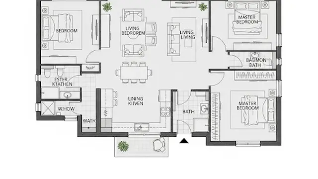 Desain Minimalis Open Plan