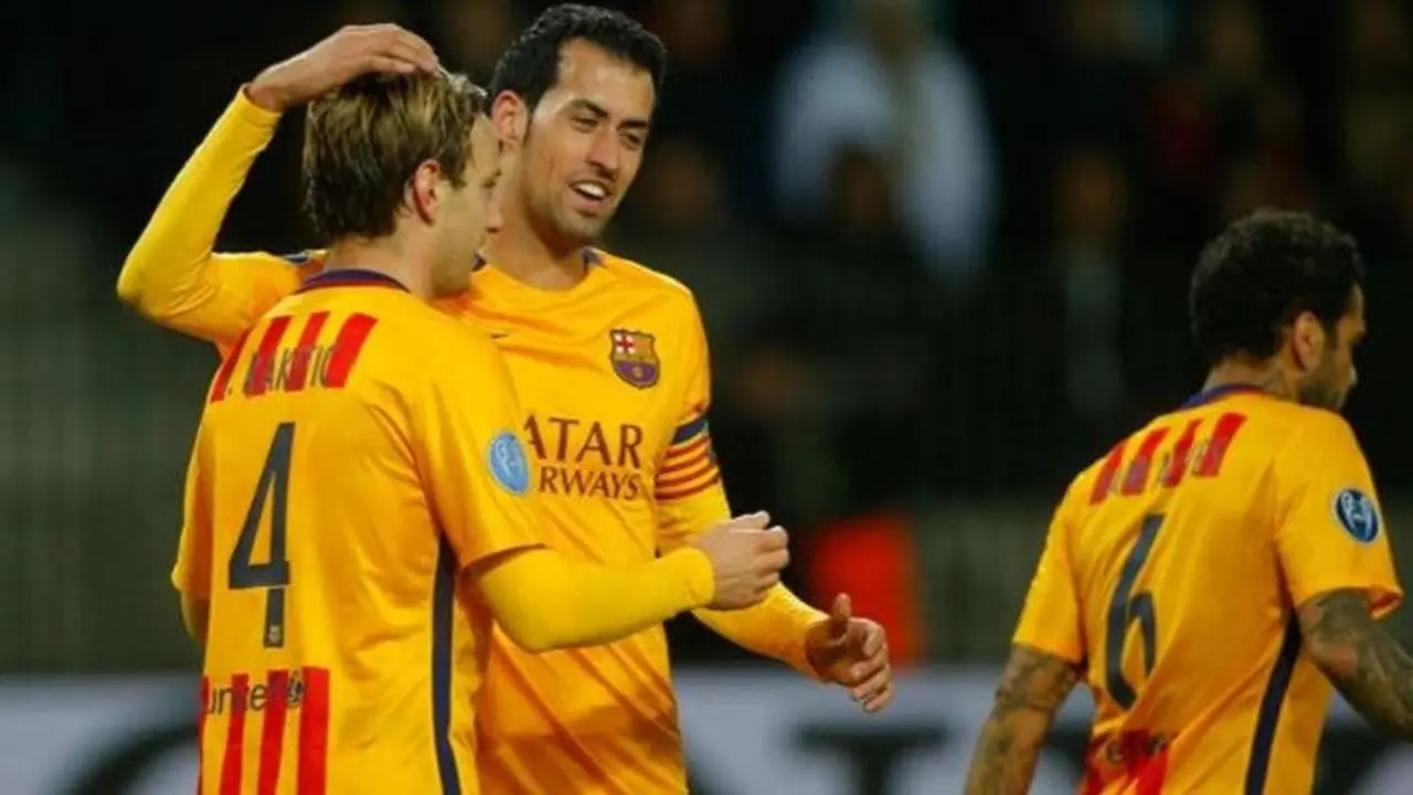 Ivan Rakitic dan Sergio Busquets - Barcelona