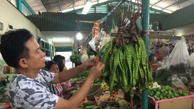 Yusril Ihza Mahendra Belanja ke Pasar