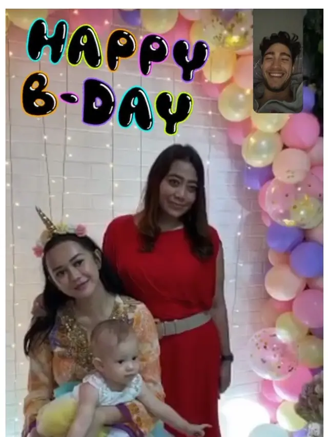 6 Momen Ulang Tahun Pertama Anak Aura Kasih, Dirayakan Terpisah dengan Suami