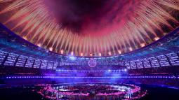 Suasana Upacara Penutupan Pesta Olah Raga Eropa 2015 di Baku, Azerbaijan, (28/6). (AFP PHOTO / KIRILL KUDRYAVTSEV)