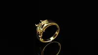 Perhiasan cincin emas koleksi dari Lulapin. (Foto: Dok.)