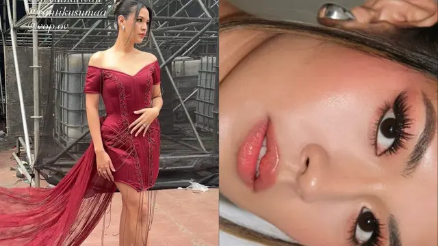 Cantikanya Raisa tampil serba merah di Pestapora 2025. [@vagueskin]
