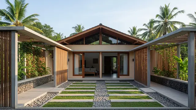 Rumah Desa Dengan Lorong Angin